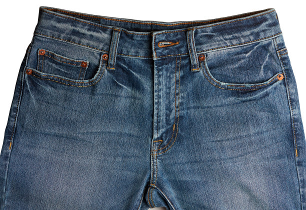 蓝色牛仔裤的上部图片下载