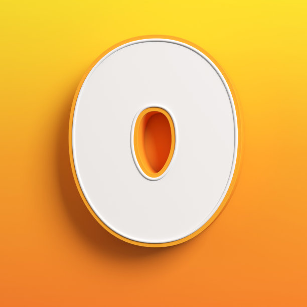 卡通3d字体字母O图片下载