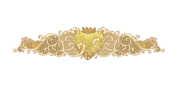 复古矢量婚饰图片下载