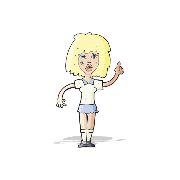 有创意的卡通女强人图片下载