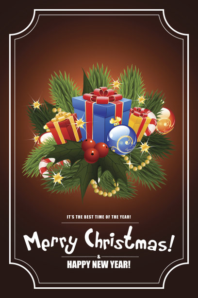 圣诞贺卡。刻字。图片下载