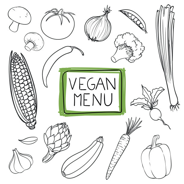 矢量手绘蔬菜图片下载