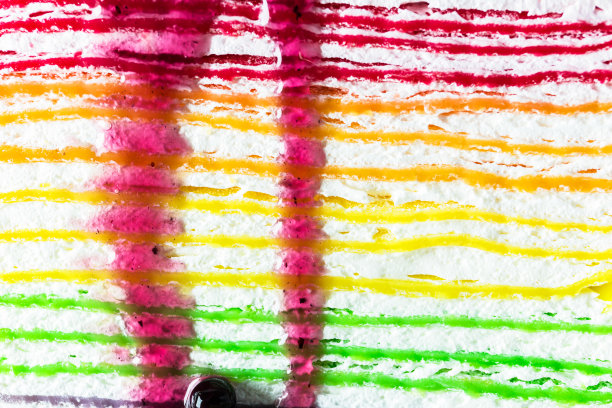 彩虹蛋糕表面有装饰图片下载