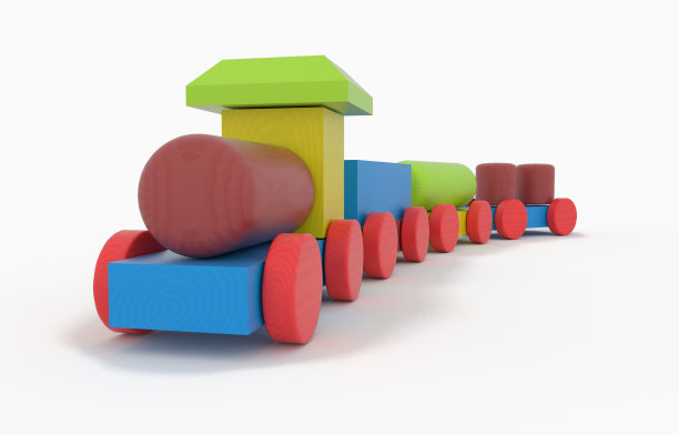 木制玩具火车图片下载