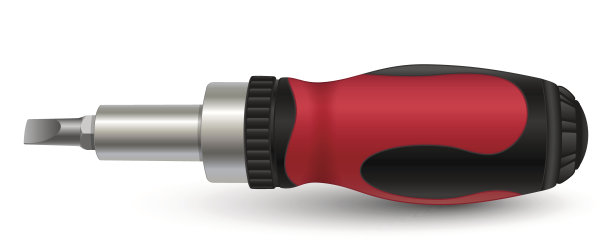 现实的向量螺丝刀图片下载