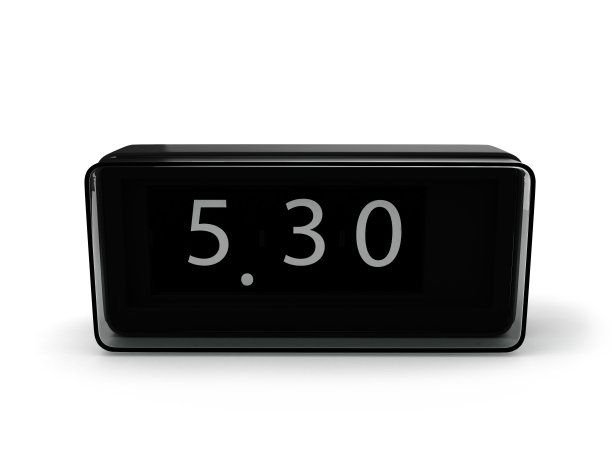闹钟隔离在白色图片下载
