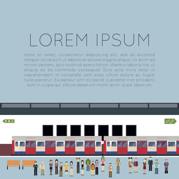 地铁的横幅素材图片