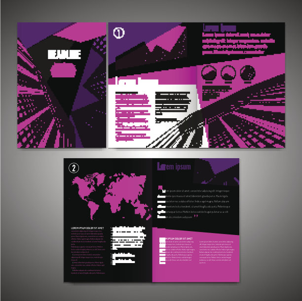 向量手册模板图片下载