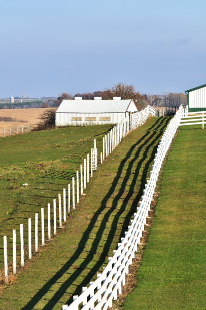 篱笆和影子图片下载