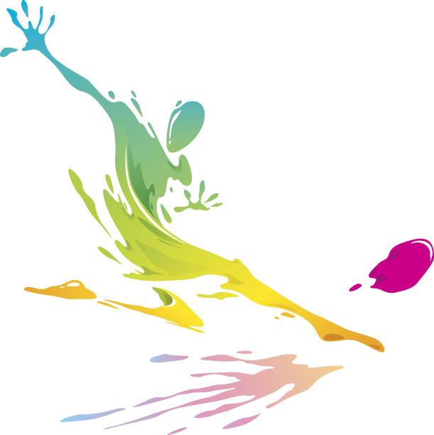 溅漆-足球运动员踢球图片下载