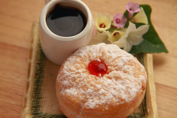 咖啡和甜甜圈图片下载