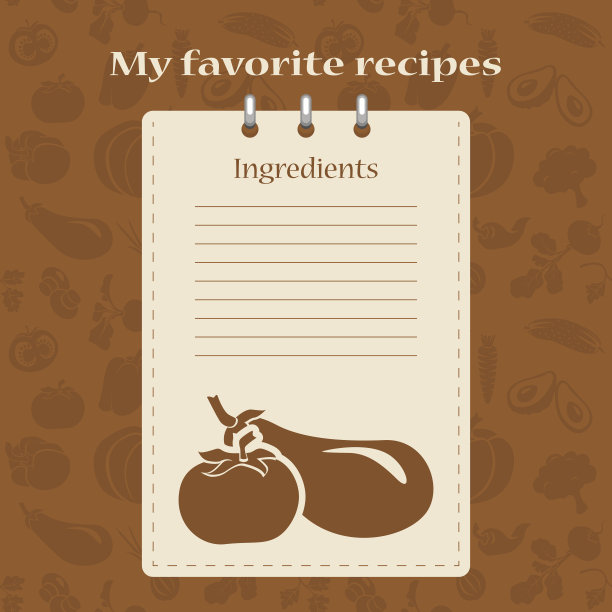 食谱书籍模板图片下载