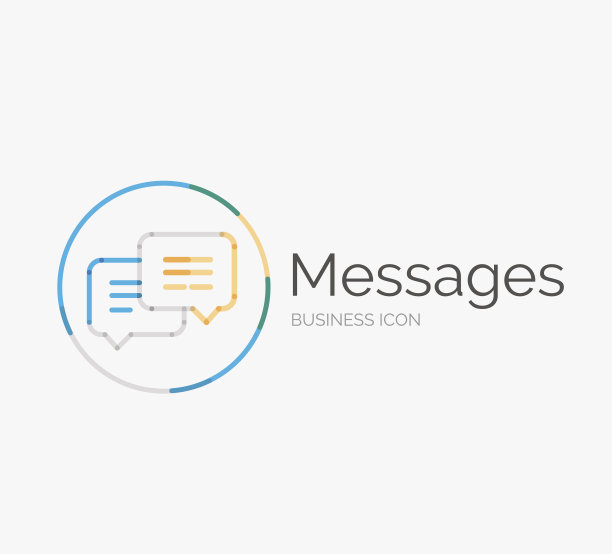 细线整齐的图标设计，信息概念图片下载