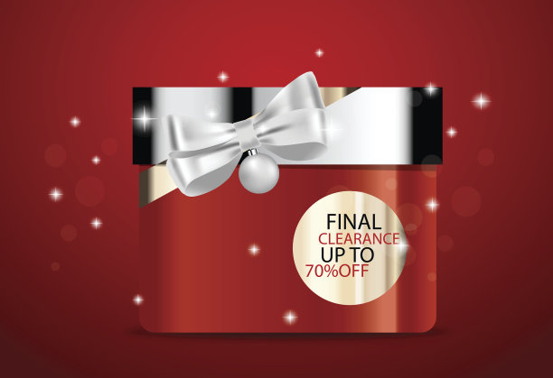 圣诞背景与礼品盒，矢量插图。图片下载