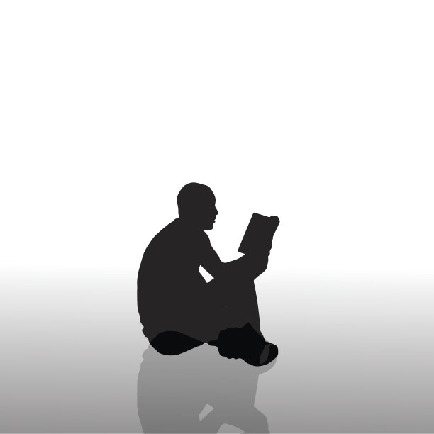 一个人的矢量剪影。图片下载