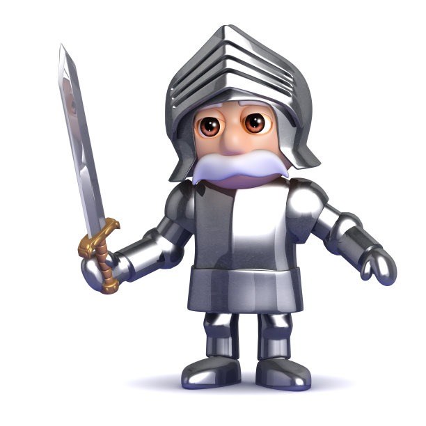 3d骑士与剑抽出图片下载