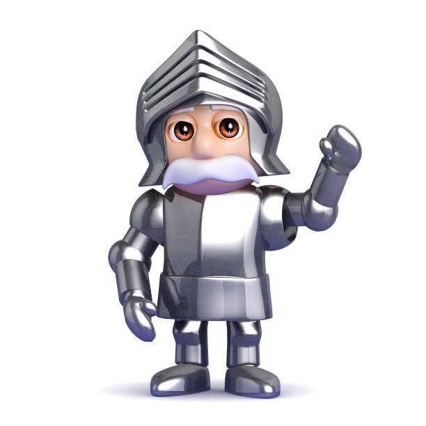 3d骑士挥手问好图片下载