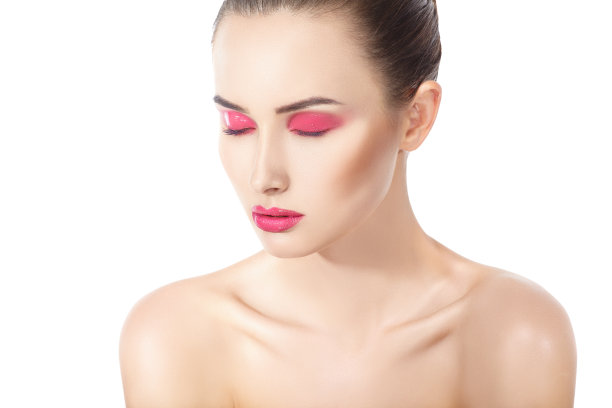漂亮的化妆女人的脸图片下载