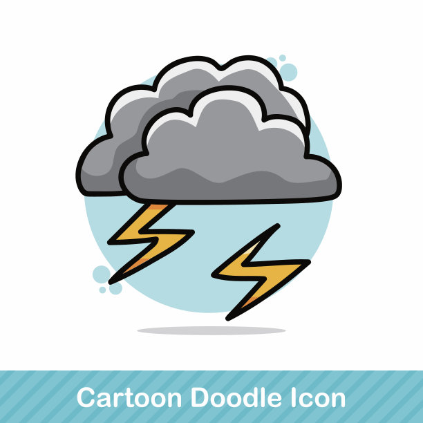 下雨的云涂鸦图片下载