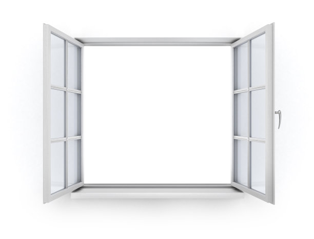 打开白色木窗图片下载