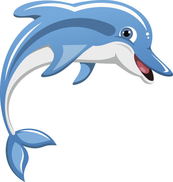 跳高海豚孤立图片下载