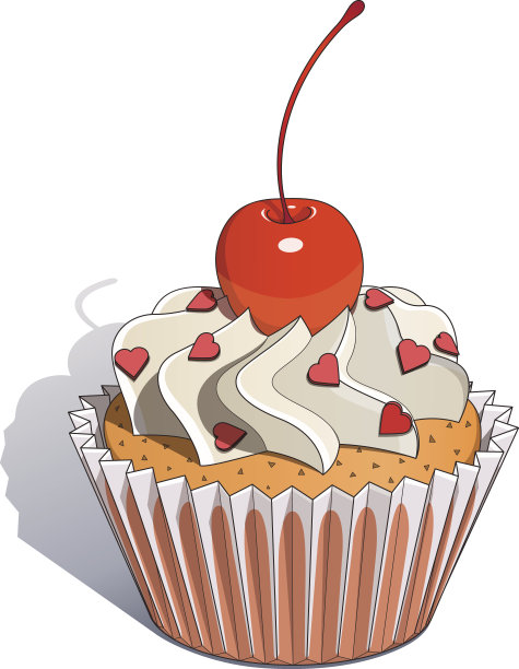 蛋糕和樱桃图片下载