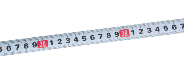 胶带测量隔离在白色背景上图片下载