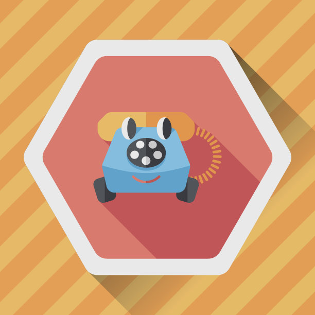 玩具手机平板图标与长影子，eps10图片下载