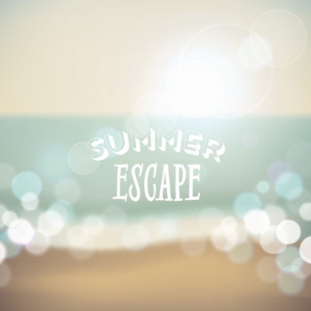 夏日热带海滩背景图片下载