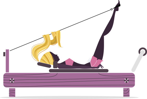 普拉提女孩轮廓图片下载