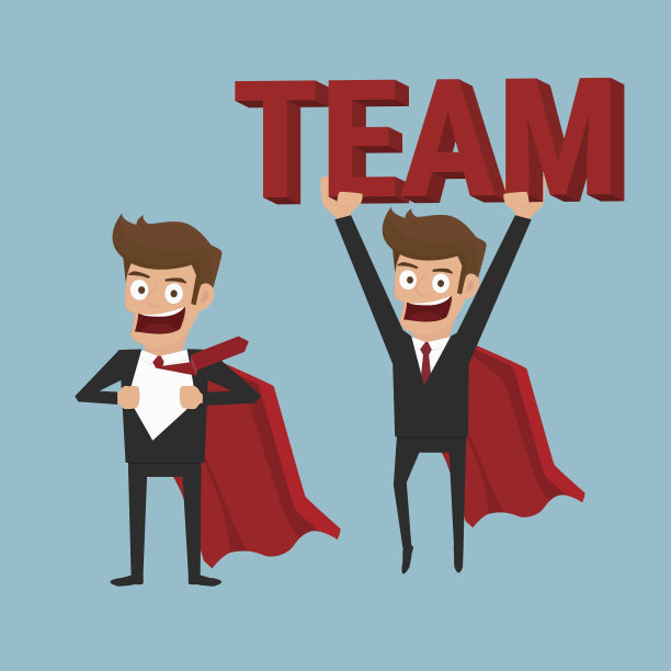 超级英雄商人，支持团队。图片下载