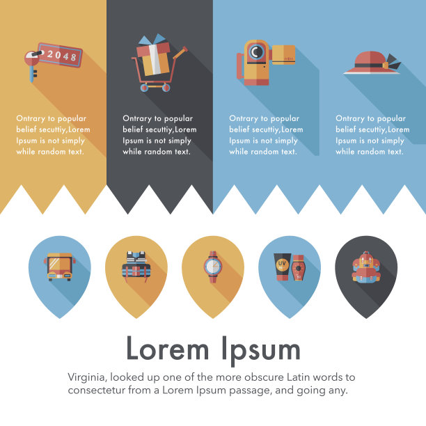 旅游和旅游图标集图片下载