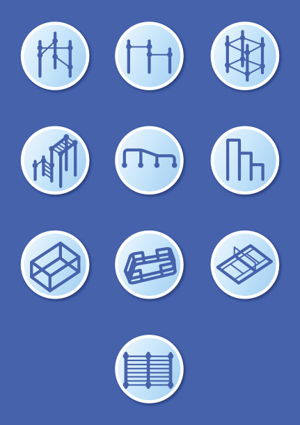 一套图标运动设备图片下载