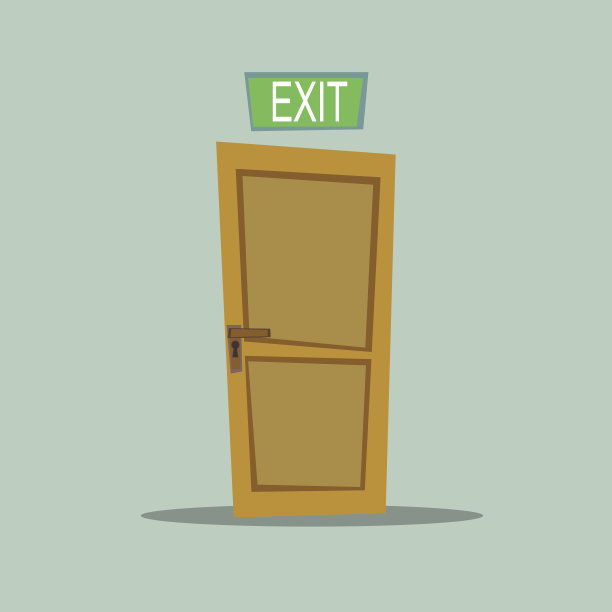 孤独的门出口图片下载