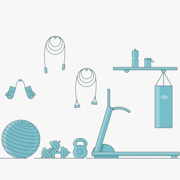 体育体育馆室内的矢量插图。图片下载