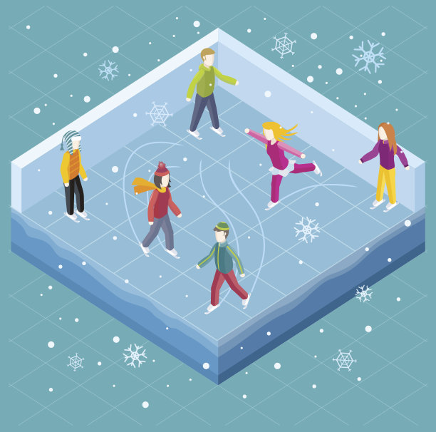 人等距式溜冰场图片下载