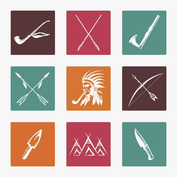 美国土著印第安人的标志图片下载