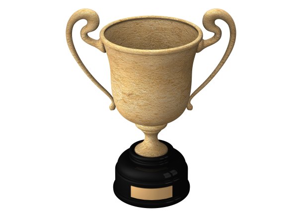 3D渲染奖杯回收3D插图图片下载