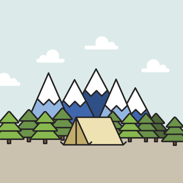 在山上露营图片下载