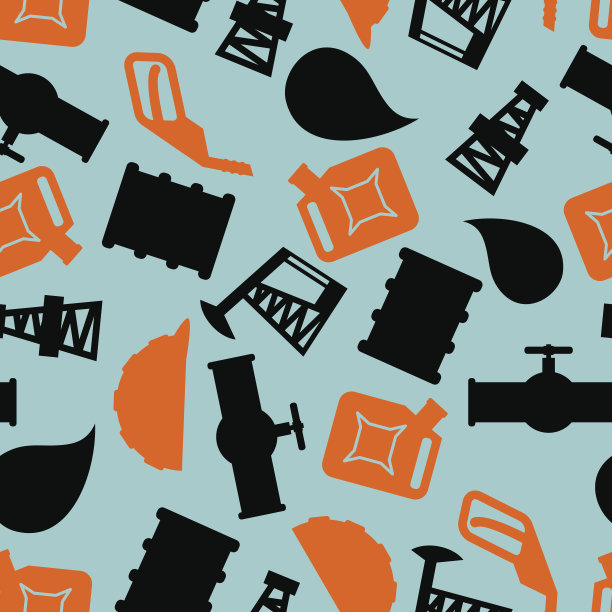 产油无缝模式。石油工业符号背面图片下载