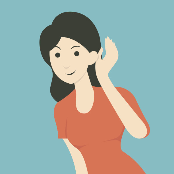 女人听图片下载