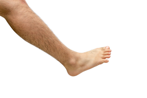 右脚孤立在白色背景上图片下载