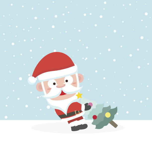 圣诞老人在雪。图片下载