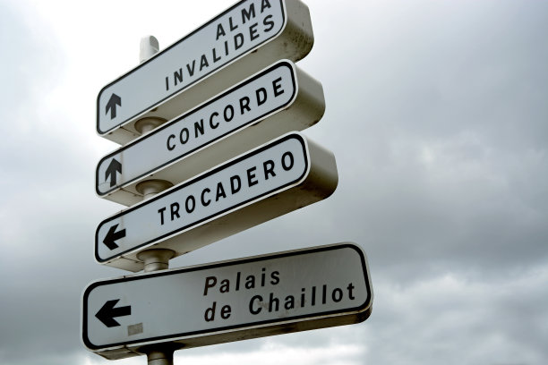 巴黎的路标图片下载