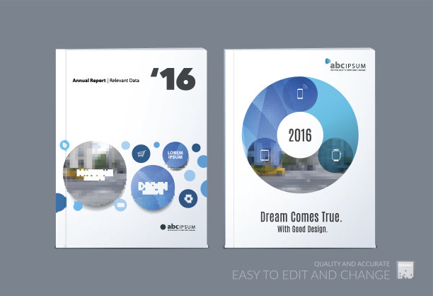 业务向量。宣传册模板布局，封面设计图片下载