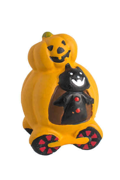 可怕的万圣节南瓜卡通。图片下载