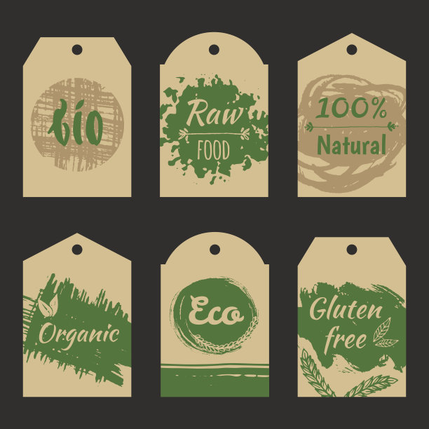 一套向量价格标签标签与垃圾纹理。图片下载