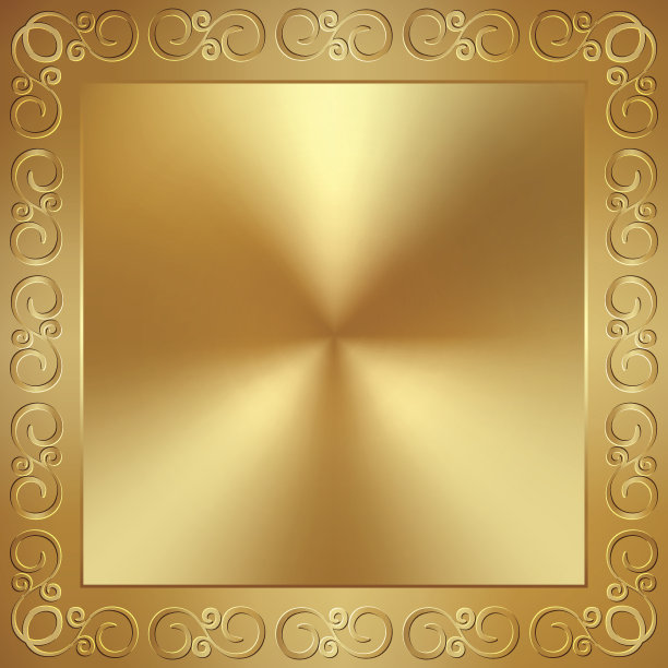 向量抽象金属金框架与装饰图片下载