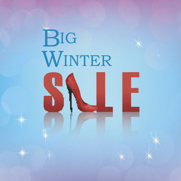 横幅大冬季促销海报图片下载