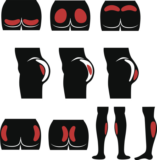定位臀部和小腿植入物图片下载